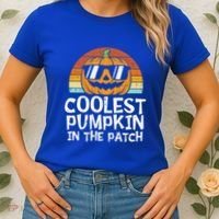 Coolest Pumpkin In The Patch Halloween Funny Gift Women's T-Shirt thumb 2