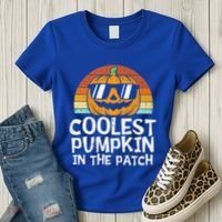 Coolest Pumpkin In The Patch Halloween Funny Gift Women's T-Shirt thumb 3