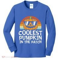 Coolest Pumpkin In The Patch Halloween Funny Gift Kids Long Sleeve Shirt thumb 0