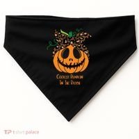 Coolest Pumpkin In The Patch Jackolantern Leopard Head Scarf Cool Gift USA-Made Doggie Bandana thumb 0