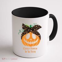 Coolest Pumpkin In The Patch Jackolantern Leopard Head Scarf Cool Gift Coffee Mug thumb 1