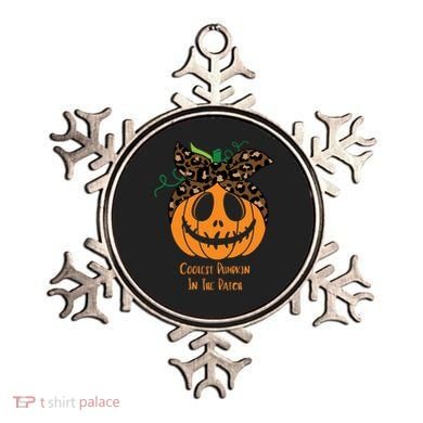 Coolest Pumpkin In The Patch Jackolantern Leopard Head Scarf Cool Gift Ornament