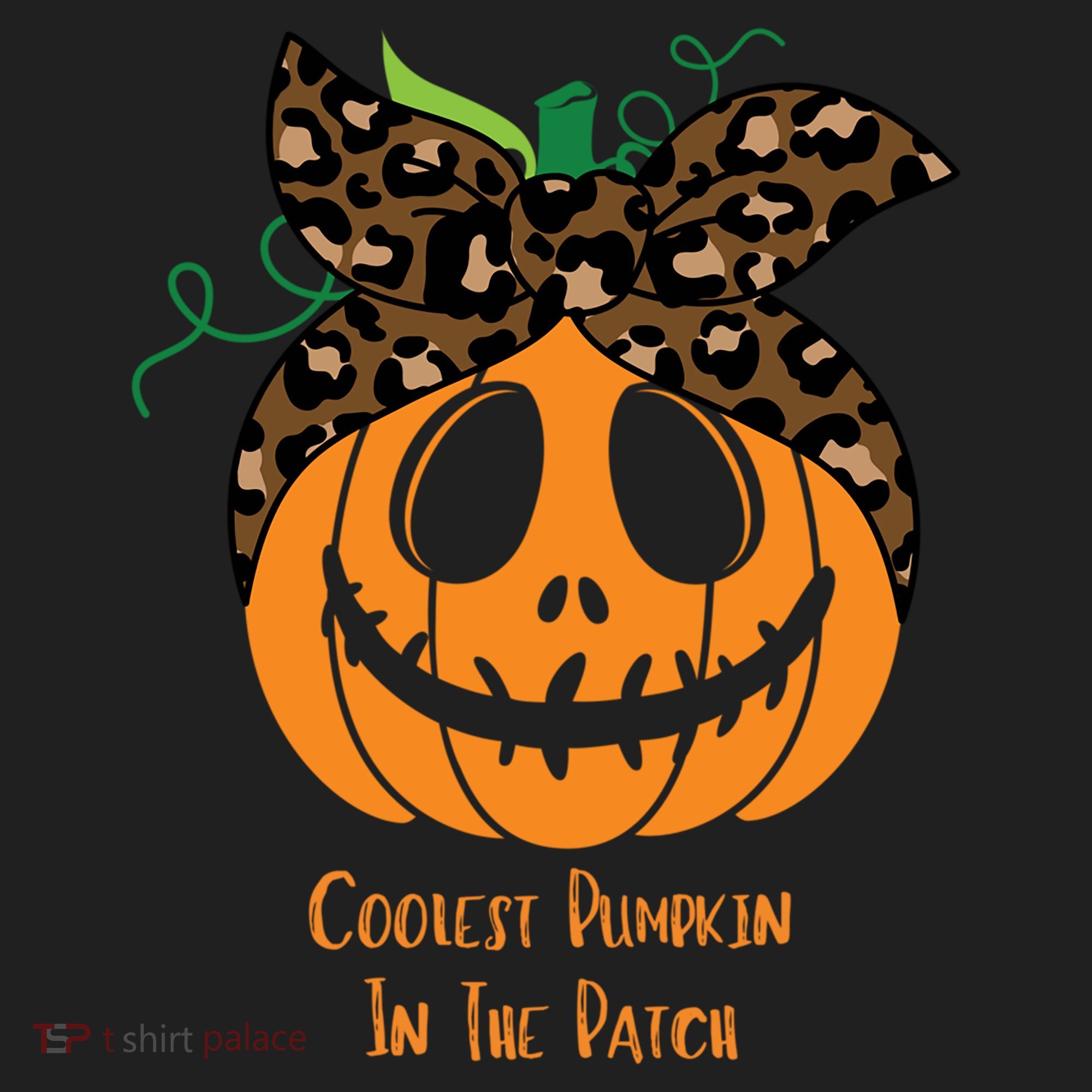 Coolest Pumpkin In The Patch Jackolantern Leopard Head Scarf Cool Gift Golf Towel
