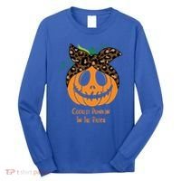 Coolest Pumpkin In The Patch Jackolantern Leopard Head Scarf Cool Gift Long Sleeve Shirt thumb 0