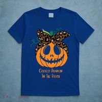 Coolest Pumpkin In The Patch Jackolantern Leopard Head Scarf Cool Gift T-Shirt thumb 5