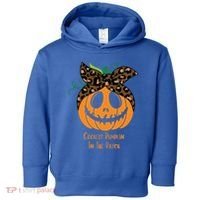 Coolest Pumpkin In The Patch Jackolantern Leopard Head Scarf Cool Gift Toddler Hoodie thumb 0