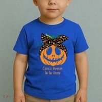 Coolest Pumpkin In The Patch Jackolantern Leopard Head Scarf Cool Gift Toddler T-Shirt thumb 2