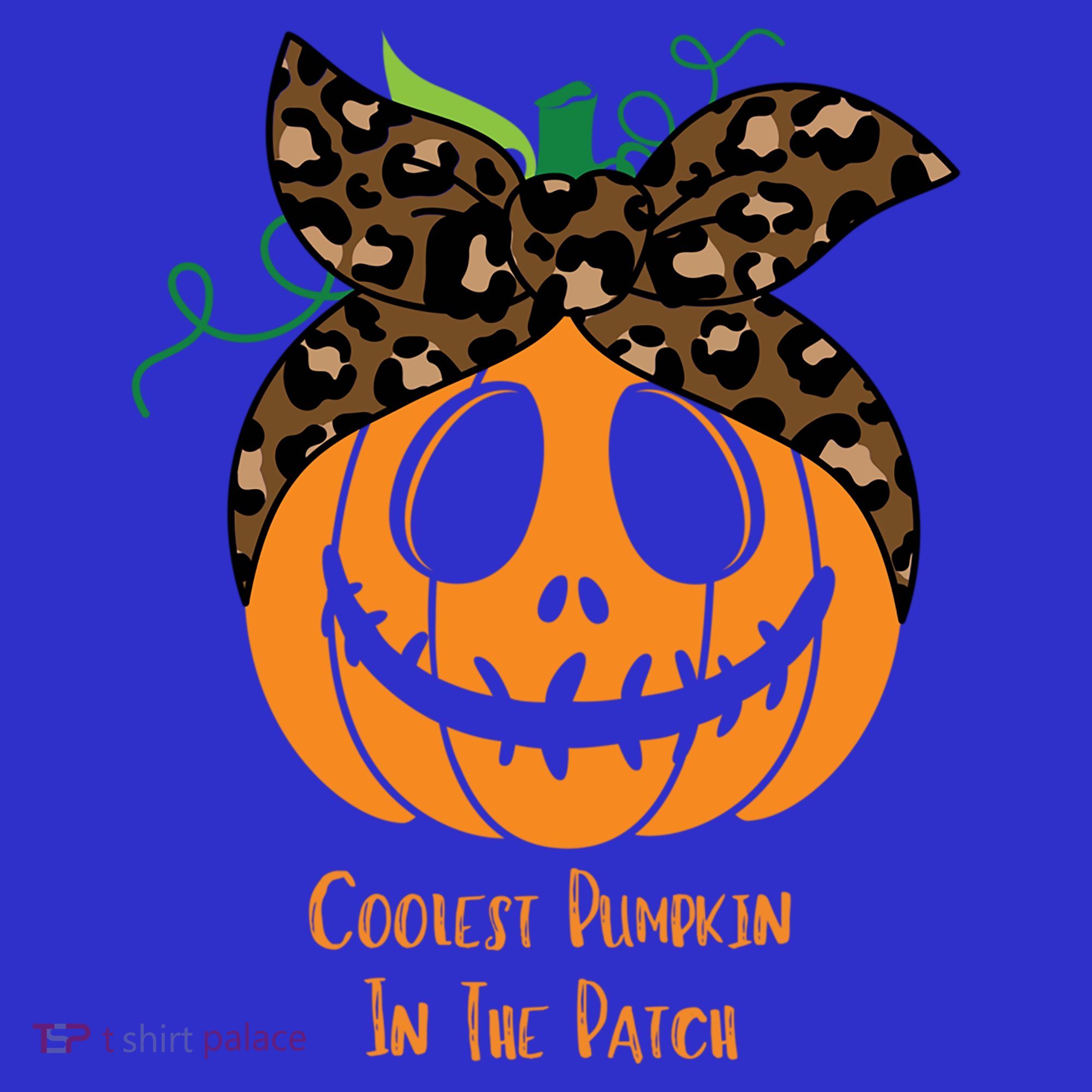 Coolest Pumpkin In The Patch Jackolantern Leopard Head Scarf Cool Gift Visor