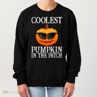 Coolest Pumpkin In The Patch Funny Halloween Women's Sweatshirt thumb 0