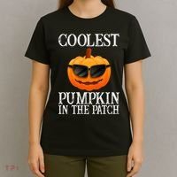 Coolest Pumpkin In The Patch Funny Halloween T-Shirt thumb 4