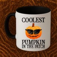 Coolest Pumpkin In The Patch Funny Halloween Coffee Mug thumb 2