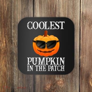 Coolest Pumpkin In The Patch Funny Halloween Coaster