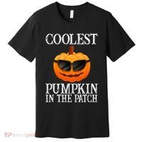 Coolest Pumpkin In The Patch Funny Halloween Premium T-Shirt thumb 0