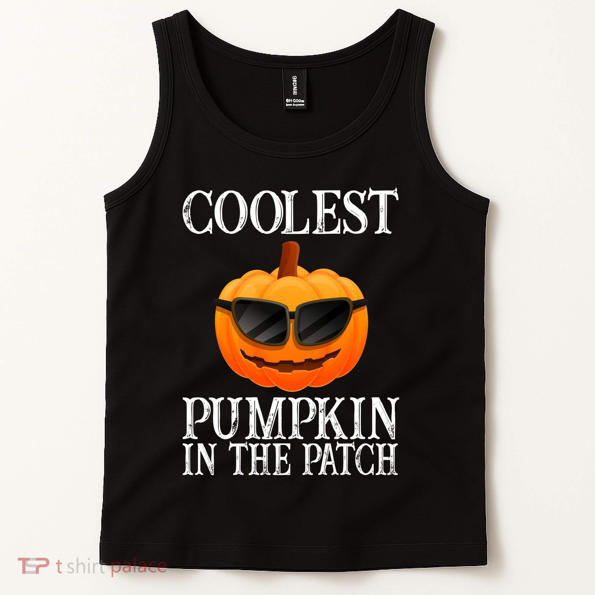 Coolest Pumpkin In The Patch Funny Halloween Tank Top