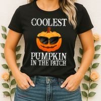 Coolest Pumpkin In The Patch Funny Halloween Women's T-Shirt thumb 2