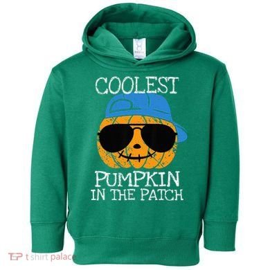 Coolest Pumpkin In The Patch Halloween Toddler Hoodie