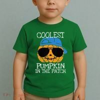 Coolest Pumpkin In The Patch Halloween Toddler T-Shirt thumb 2