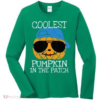 Coolest Pumpkin In The Patch Halloween Women's Long Sleeve Shirt