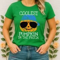 Coolest Pumpkin In The Patch Halloween Women's T-Shirt thumb 2