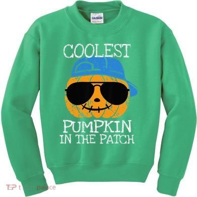 Coolest Pumpkin In The Patch Halloween Kids Sweatshirt