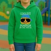 Coolest Pumpkin In The Patch Halloween Kids Hoodie thumb 3