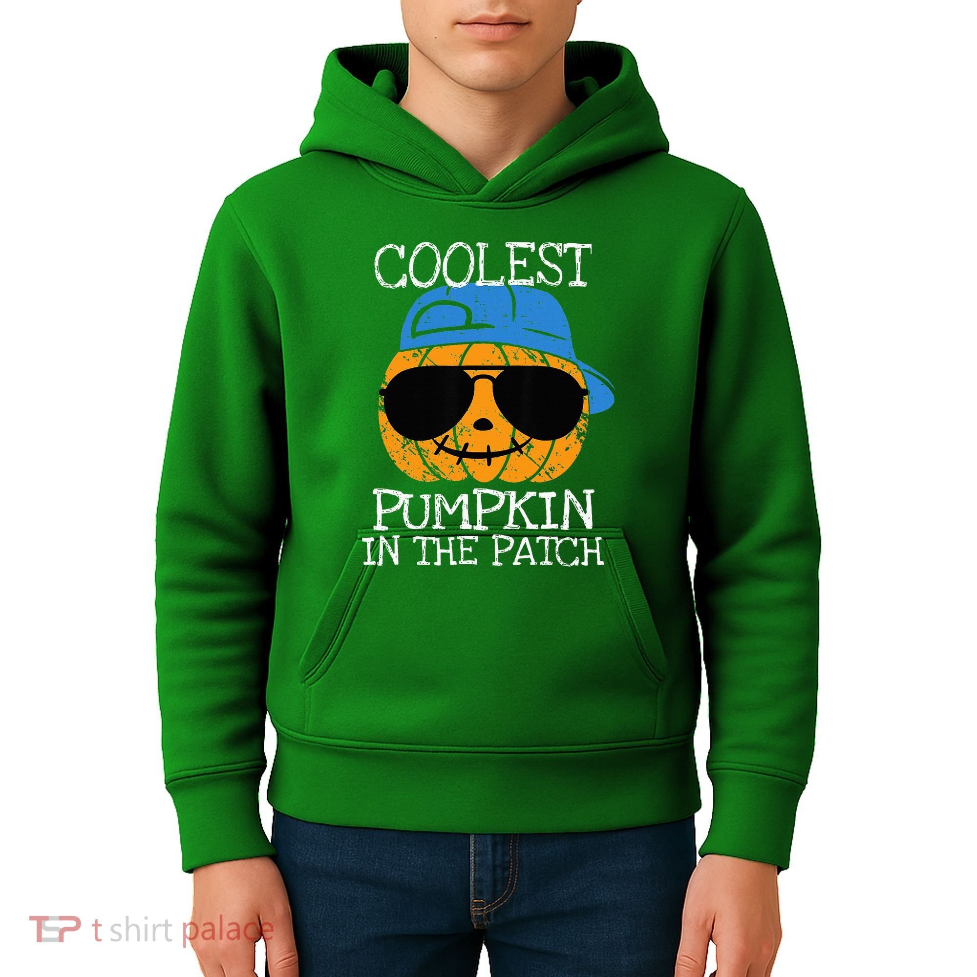 Coolest Pumpkin In The Patch Halloween Kids Hoodie