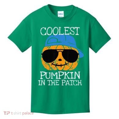 Coolest Pumpkin In The Patch Halloween Kids T-Shirt