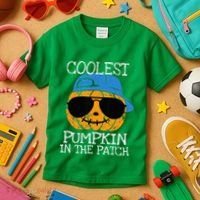 Coolest Pumpkin In The Patch Halloween Kids T-Shirt thumb 3