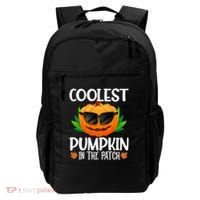 Coolest Pumpkin In The Patch Sunglasses Pumpkin Halloween Gift Backpack thumb 0