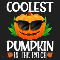 Coolest Pumpkin In The Patch Sunglasses Pumpkin Halloween Gift Beanie thumb 2