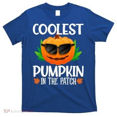 Coolest Pumpkin In The Patch Sunglasses Pumpkin Halloween Gift T-Shirt