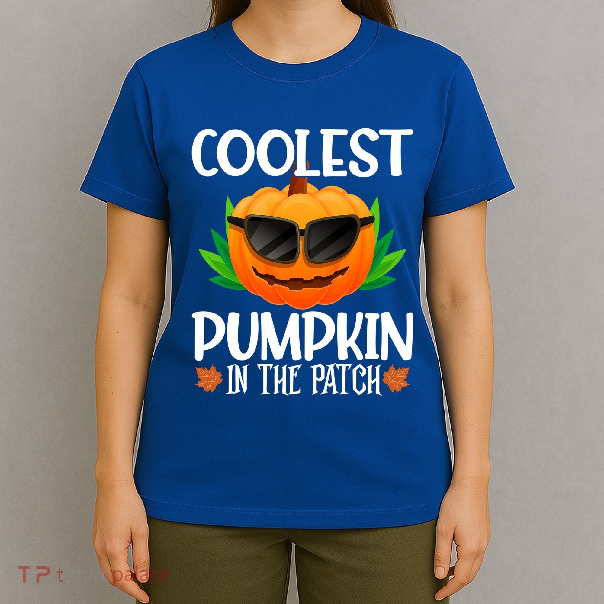 Coolest Pumpkin In The Patch Sunglasses Pumpkin Halloween Gift T-Shirt