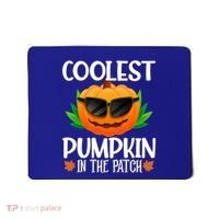 Coolest Pumpkin In The Patch Sunglasses Pumpkin Halloween Gift Mousepad thumb 0