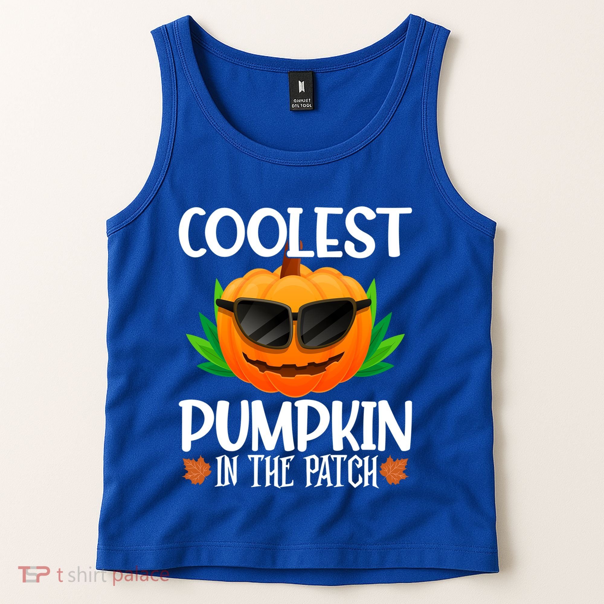 Coolest Pumpkin In The Patch Sunglasses Pumpkin Halloween Gift Tank Top