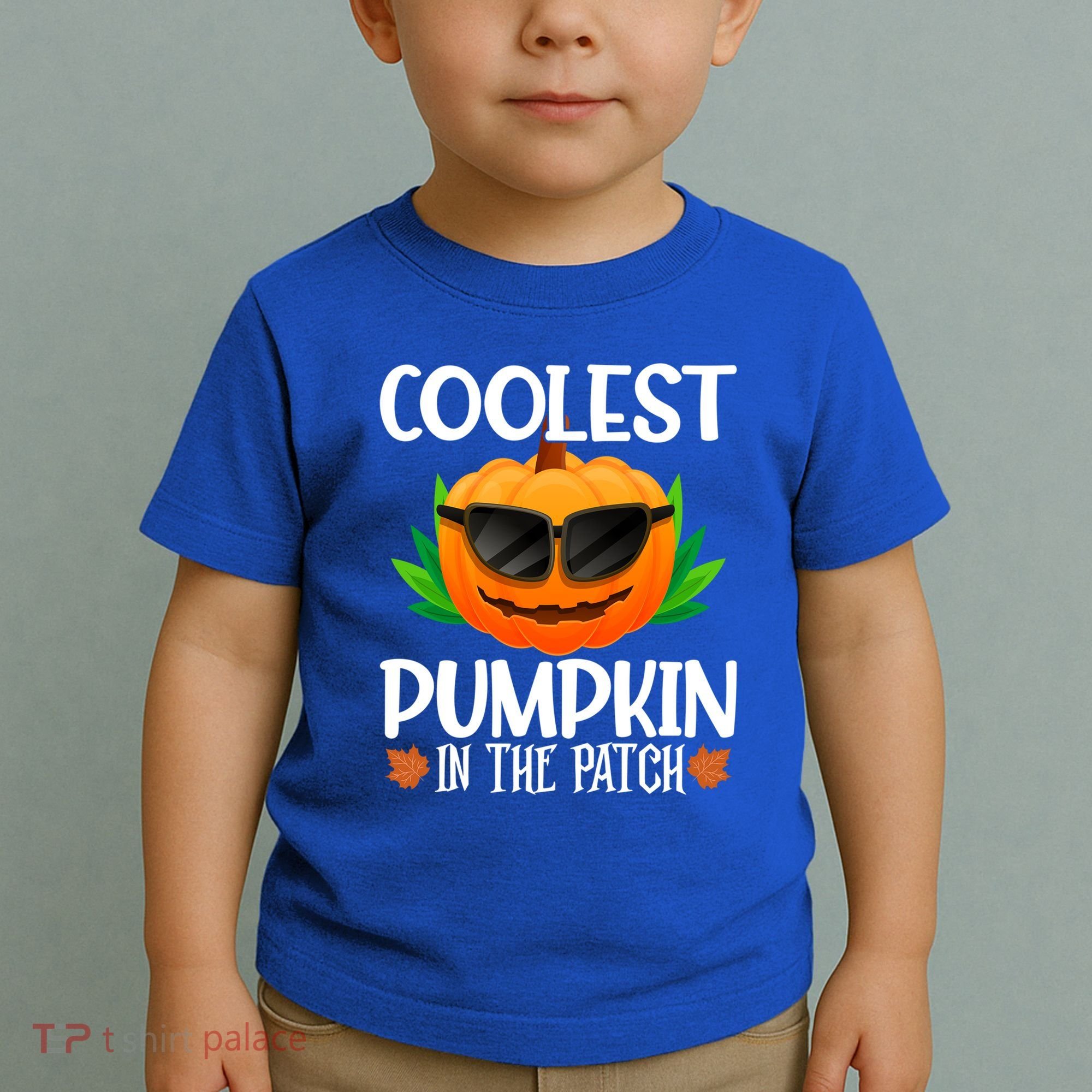 Coolest Pumpkin In The Patch Sunglasses Pumpkin Halloween Gift Toddler T-Shirt