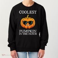 Coolest Pumpkin In The Patch Halloween Women's Sweatshirt thumb 0