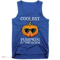 Coolest Pumpkin In The Patch Halloween Tank Top thumb 0