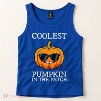 Coolest Pumpkin In The Patch Halloween Tank Top thumb 2