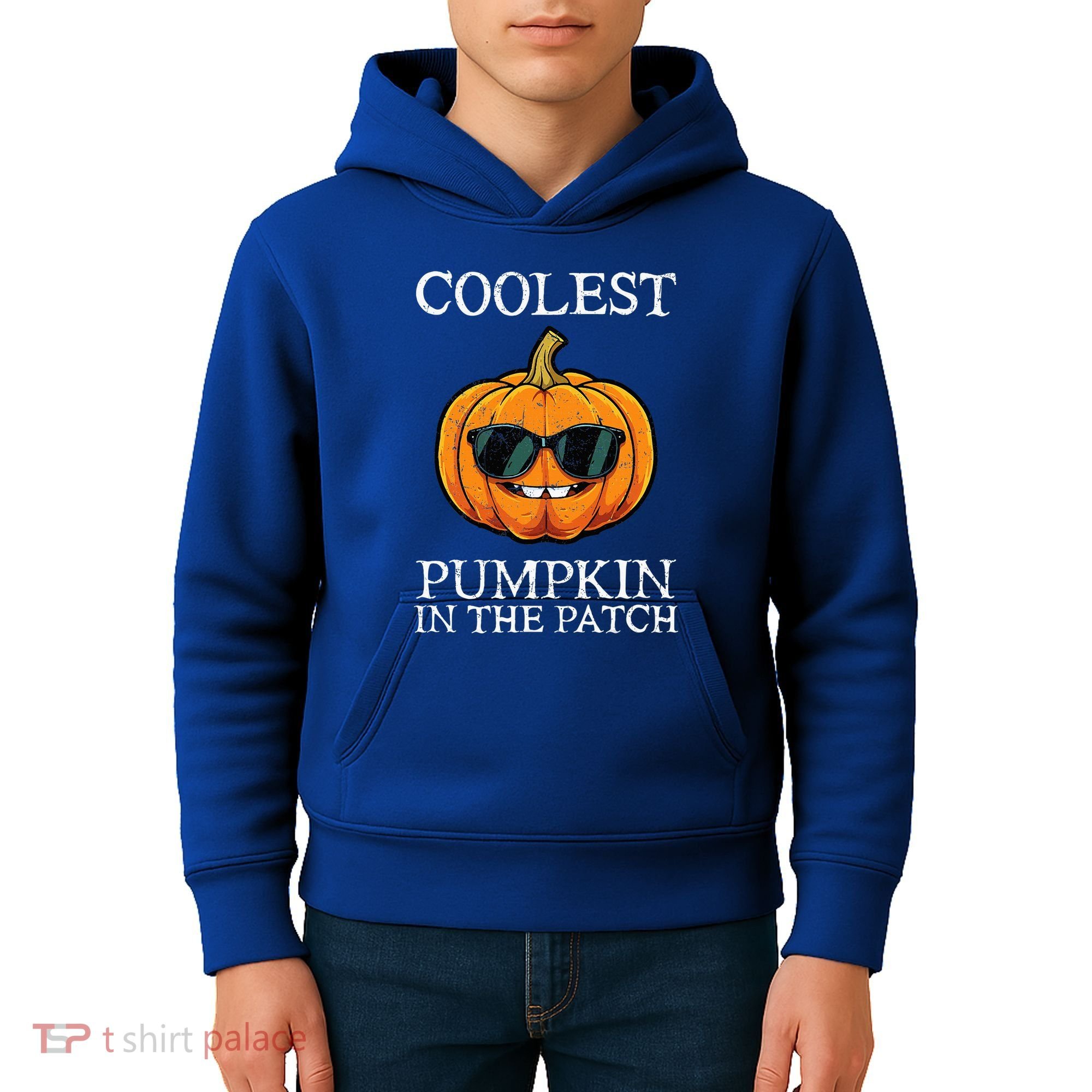 Coolest Pumpkin In The Patch Halloween Kids Hoodie