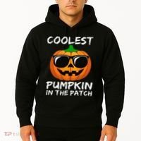 Coolest Pumpkin In The Patch Funny Halloween Hoodie thumb 2