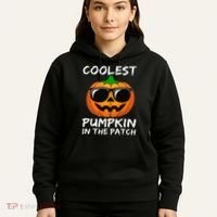 Coolest Pumpkin In The Patch Funny Halloween Hoodie thumb 5