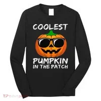 Coolest Pumpkin In The Patch Funny Halloween Long Sleeve Shirt thumb 0