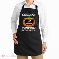 Coolest Pumpkin In The Patch Funny Halloween Apron thumb 2