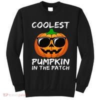 Coolest Pumpkin In The Patch Funny Halloween Sweatshirt thumb 0