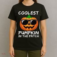 Coolest Pumpkin In The Patch Funny Halloween T-Shirt thumb 4