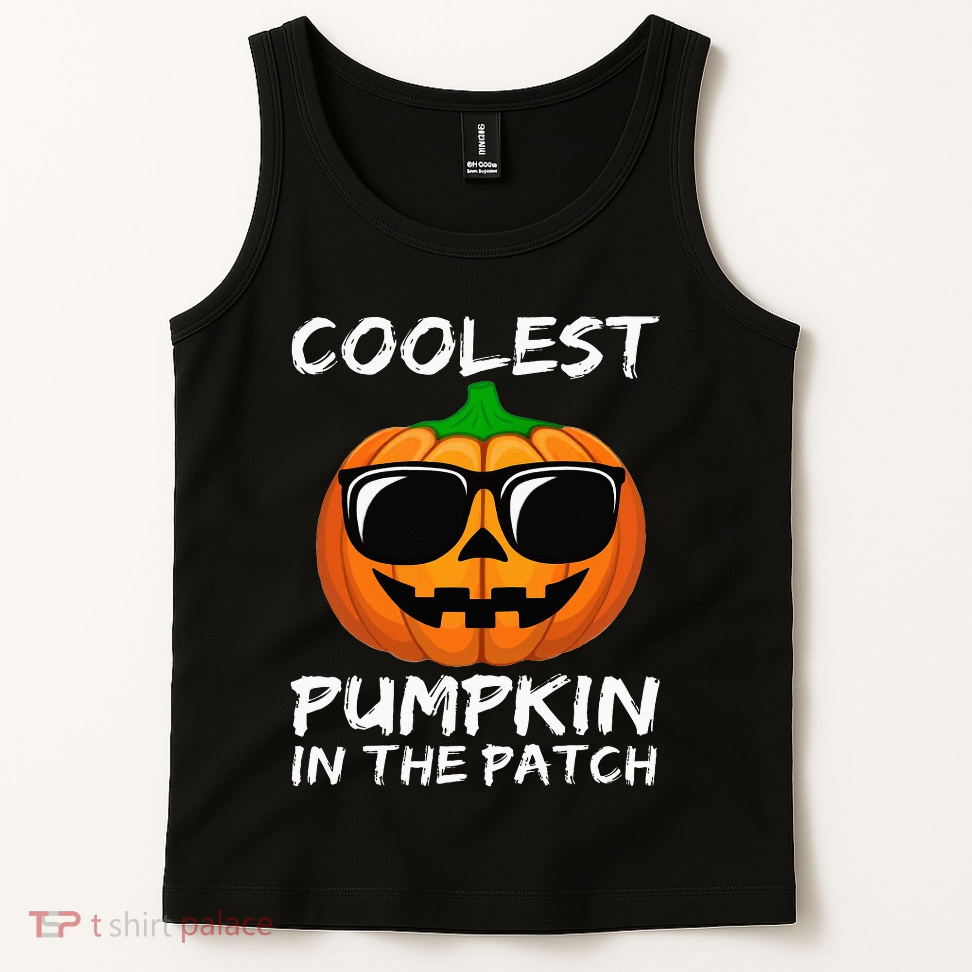 Coolest Pumpkin In The Patch Funny Halloween Tank Top