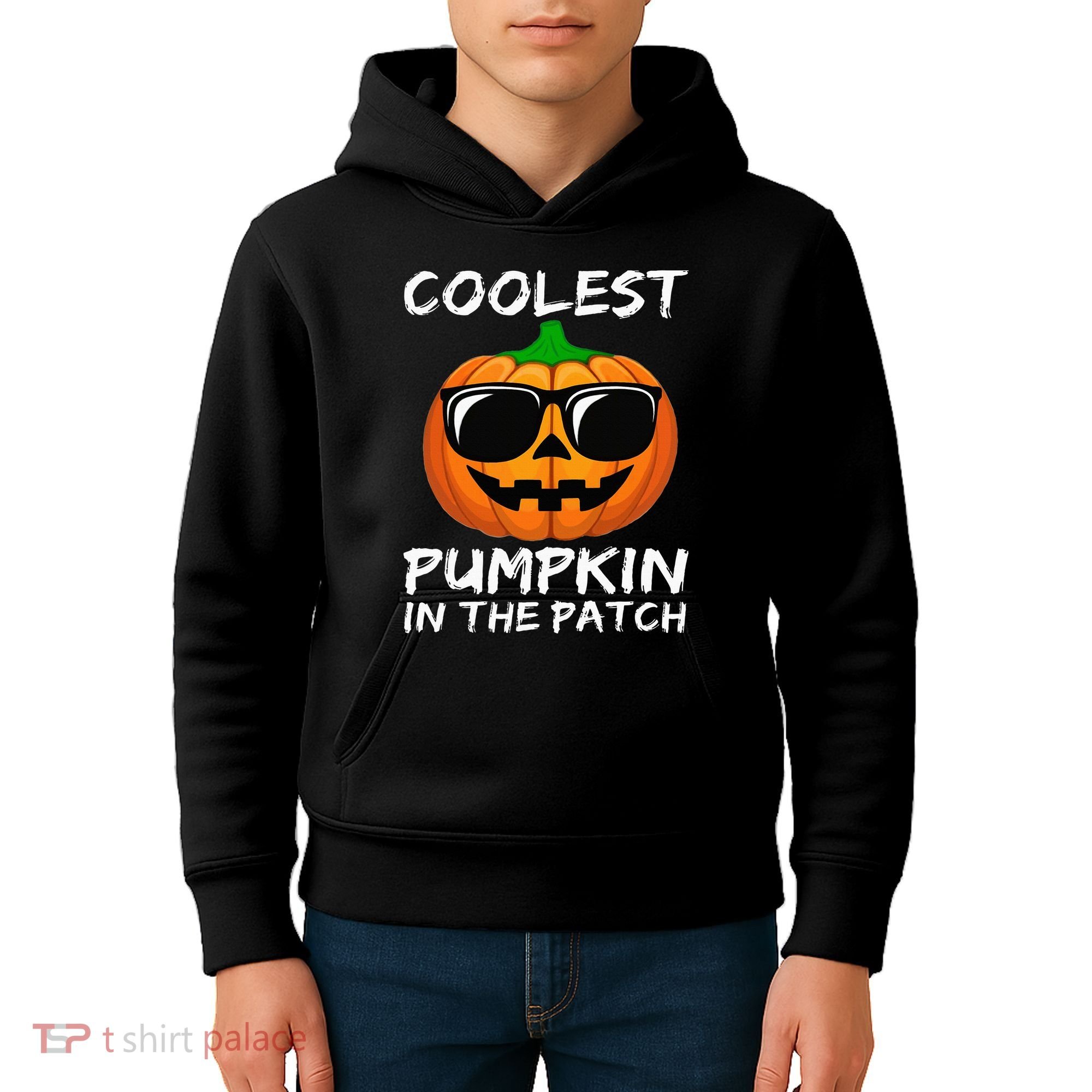 Coolest Pumpkin In The Patch Funny Halloween Kids Hoodie