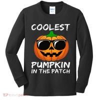 Coolest Pumpkin In The Patch Funny Halloween Kids Long Sleeve Shirt thumb 0