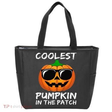 Coolest Pumpkin In The Patch Funny Halloween Tote Bag