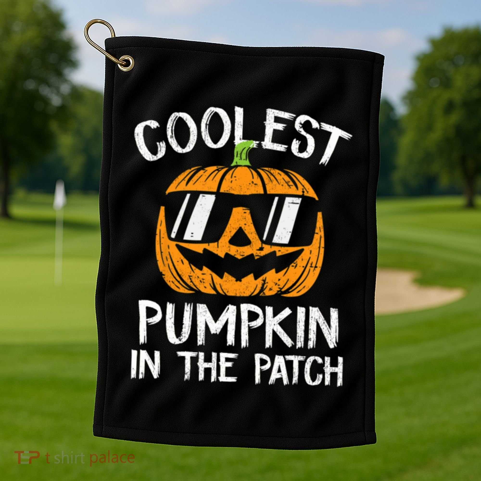 Coolest Pumpkin In The Patch Halloween Gift Golf Towel